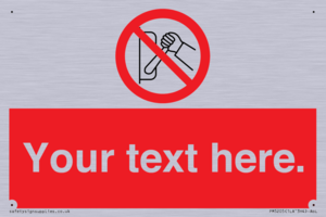 Custom Do Not Operate Sign